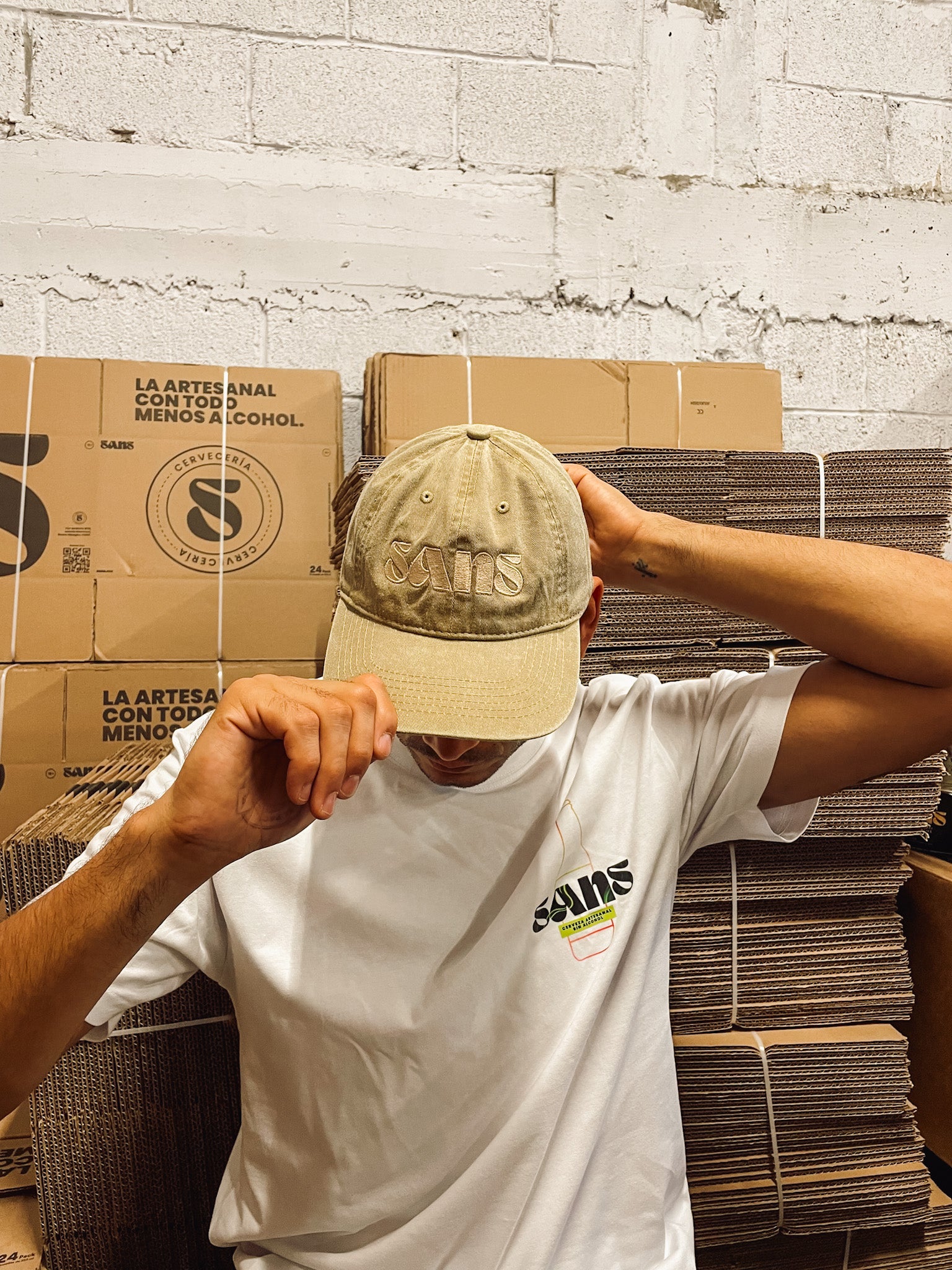 Gorra estilo Dadhat color café