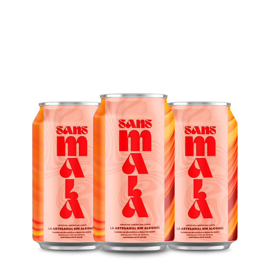 Cerveza artesanal sin alcohol estilo lager 3 pack