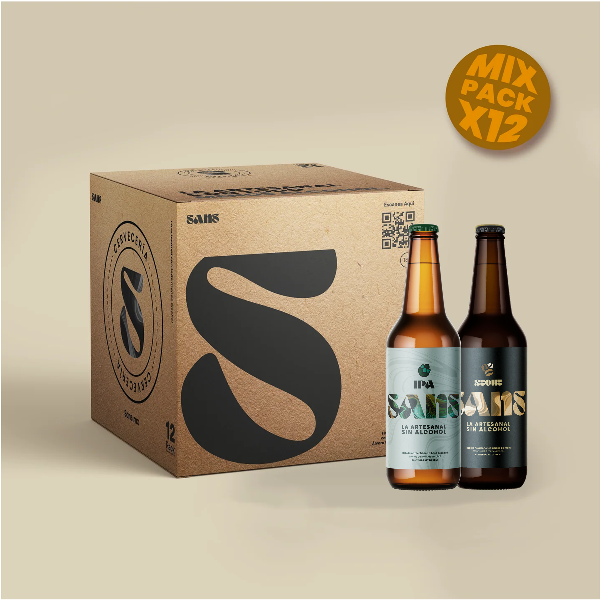 Mix IPA + Stout | 12 Pack